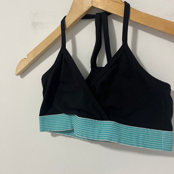 Lululemon Black Strappy Sports Bra Size 4 - Picture 3 of 5